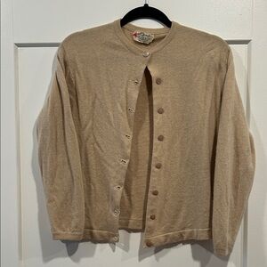 Pringle Beige Button-Up Cardigan
